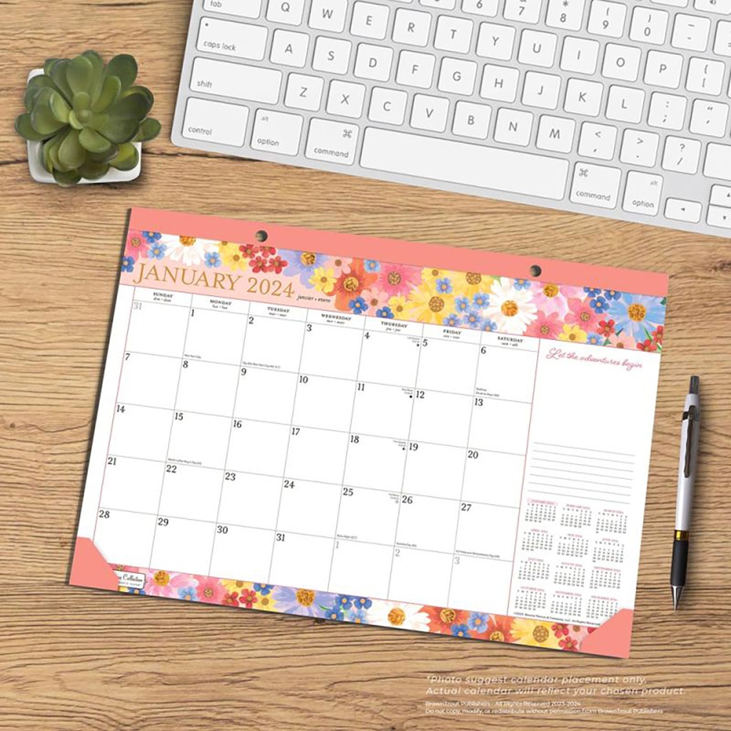 Bonnie Marcus Desk Pad 2024 Calendar Ryft